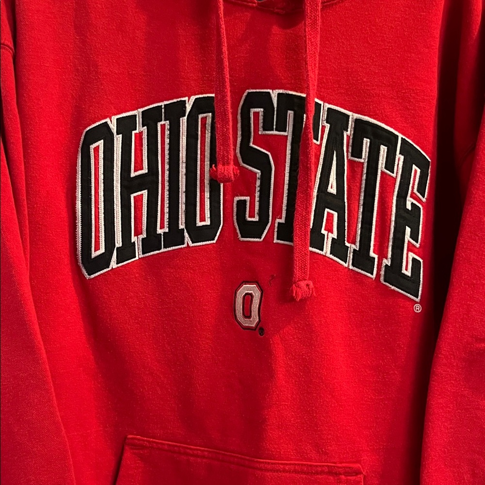 Vintage J. America Red Ohio State Hoodie Men’s Size Large - Picture 3 of 5